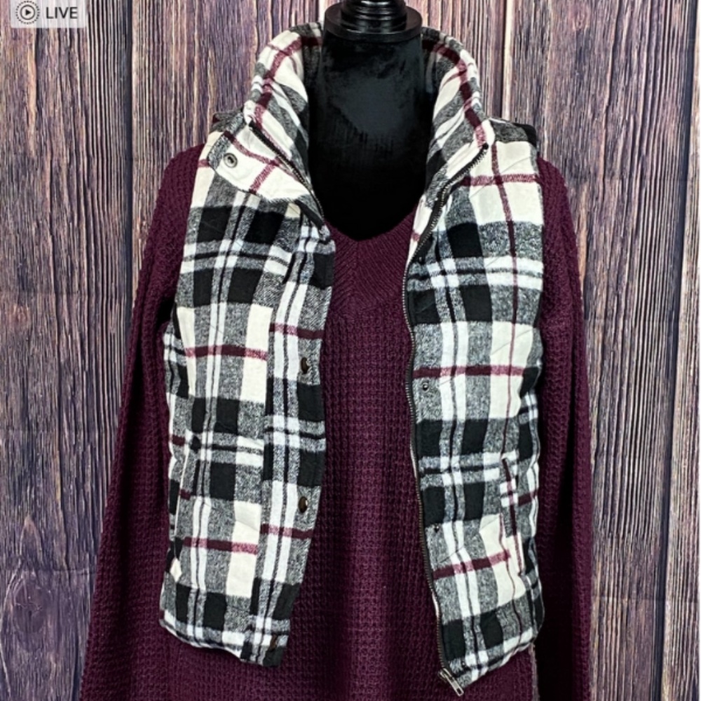 Always a Great Time Plaid Vest